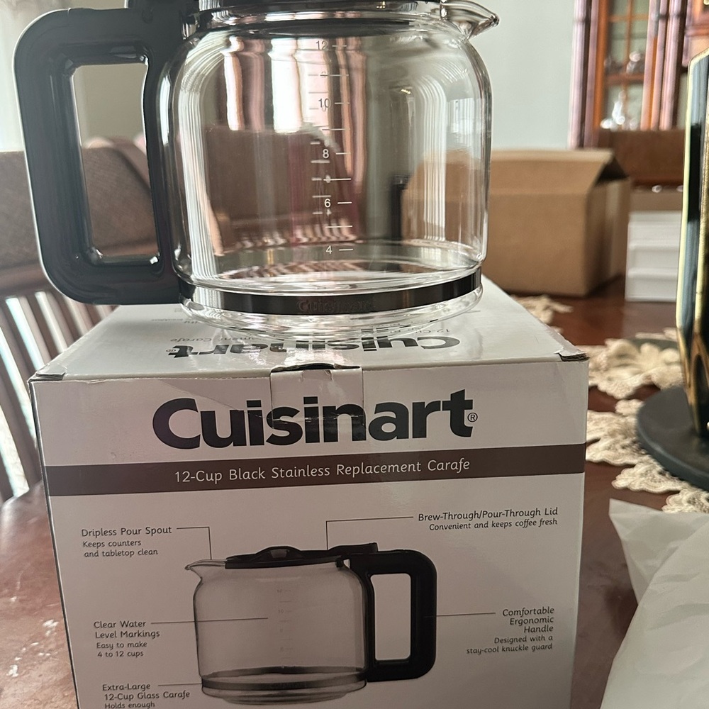 Cuisinart Black Stainless Replacement Carafe - Picture 3 of 3